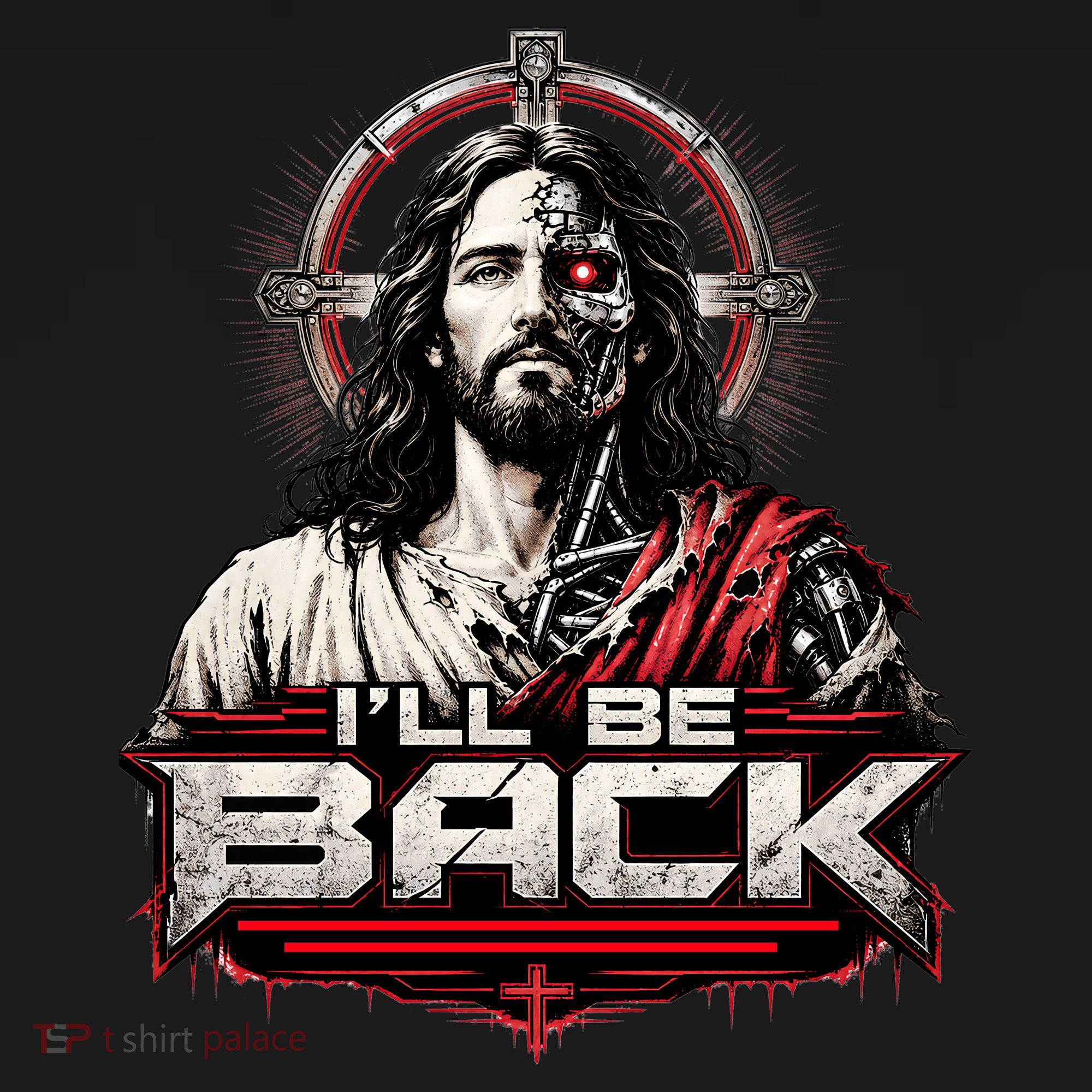 I’ll Be Back Cyber Jesus Mousepad