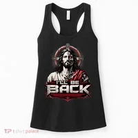 I’ll Be Back Cyber Jesus Women's Tank Top thumb 0