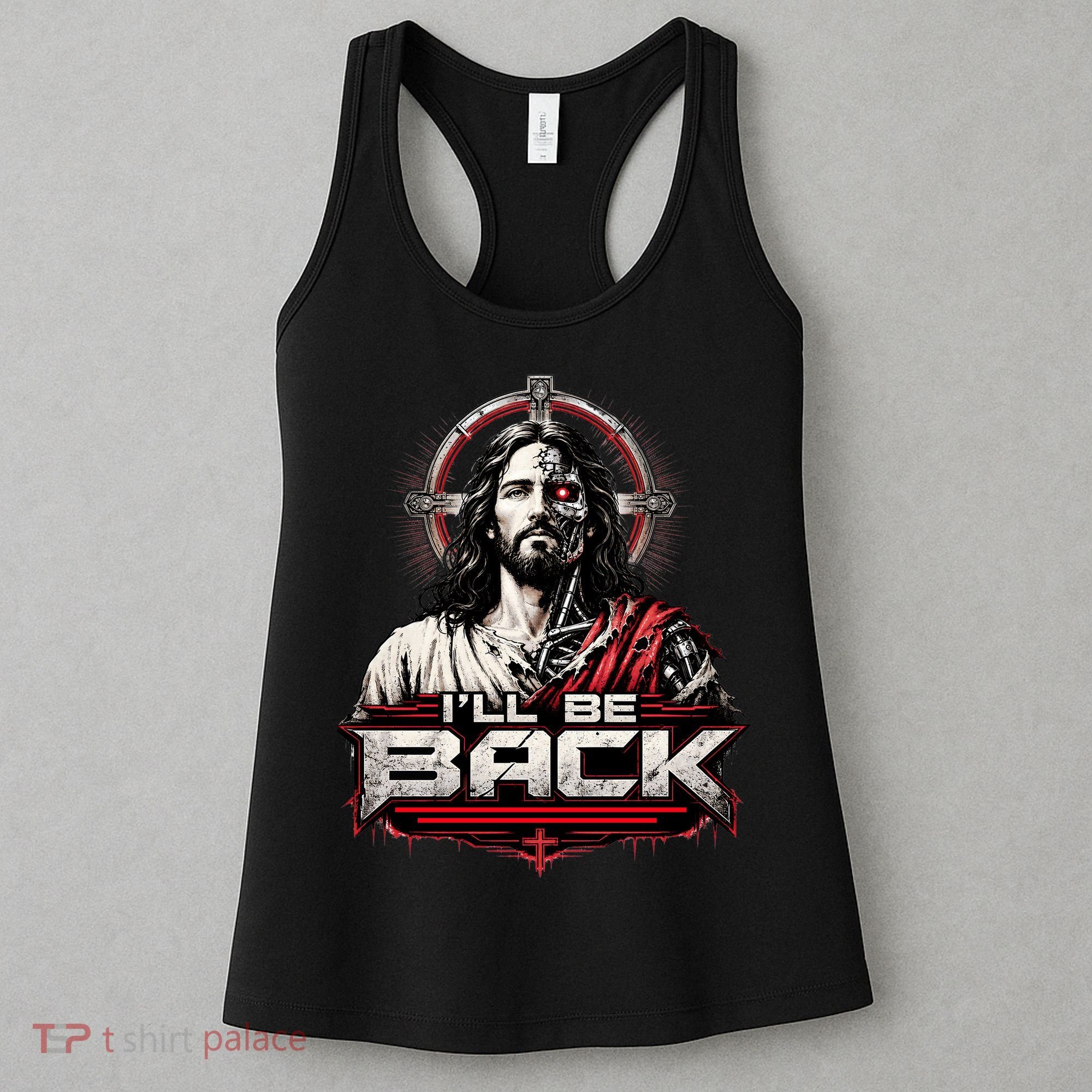 I’ll Be Back Cyber Jesus Women's Tank Top