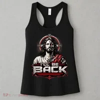 I’ll Be Back Cyber Jesus Women's Tank Top thumb 3