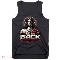 I’ll Be Back Cyber Jesus Tank Top thumb 0