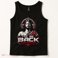 I’ll Be Back Cyber Jesus Tank Top thumb 2