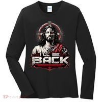 I’ll Be Back Cyber Jesus Women's Long Sleeve Shirt thumb 0