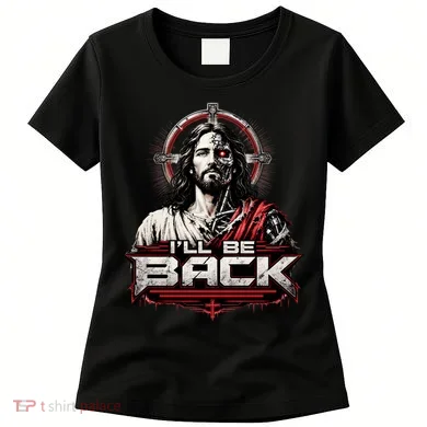I’ll Be Back Cyber Jesus Women's T-Shirt