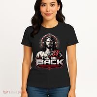 I’ll Be Back Cyber Jesus Women's T-Shirt thumb 4