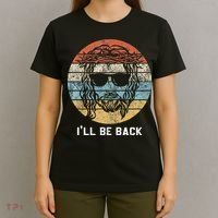 Ill Be Back Vintage Jesus Christian T-Shirt thumb 4