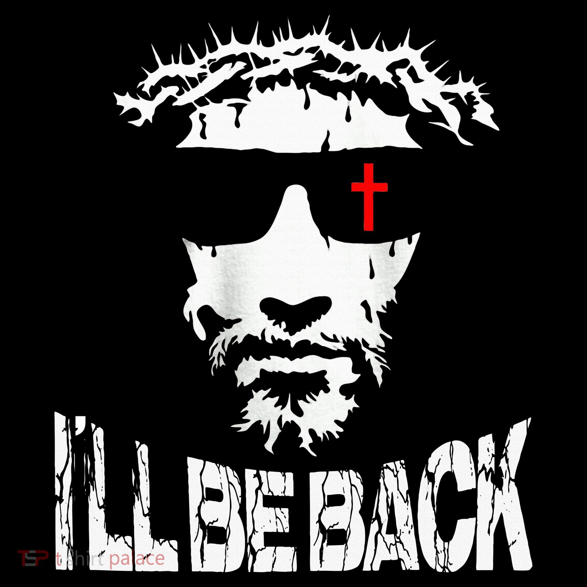 I'll Be Back Jesus Christ Apron