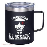 I'll Be Back Jesus Christ 12oz Stainless Steel Coffee Mug thumb 0