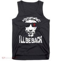 I'll Be Back Jesus Christ Tank Top thumb 0