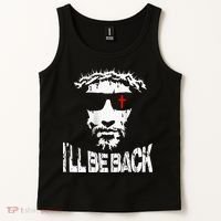 I'll Be Back Jesus Christ Tank Top thumb 2