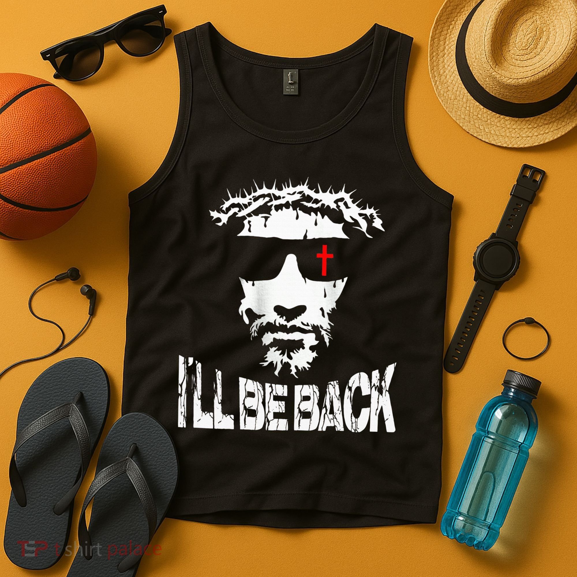 I'll Be Back Jesus Christ Tank Top