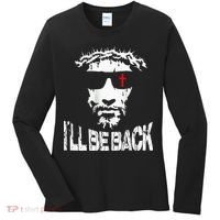 I'll Be Back Jesus Christ Women's Long Sleeve Shirt thumb 0