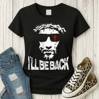 I'll Be Back Jesus Christ Women's T-Shirt thumb 3