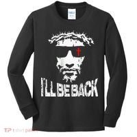 I'll Be Back Jesus Christ Kids Long Sleeve Shirt thumb 0