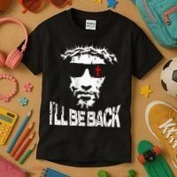 I'll Be Back Jesus Christ Kids T-Shirt thumb 3