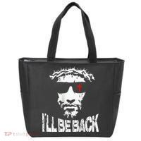 I'll Be Back Jesus Christ Tote Bag thumb 0