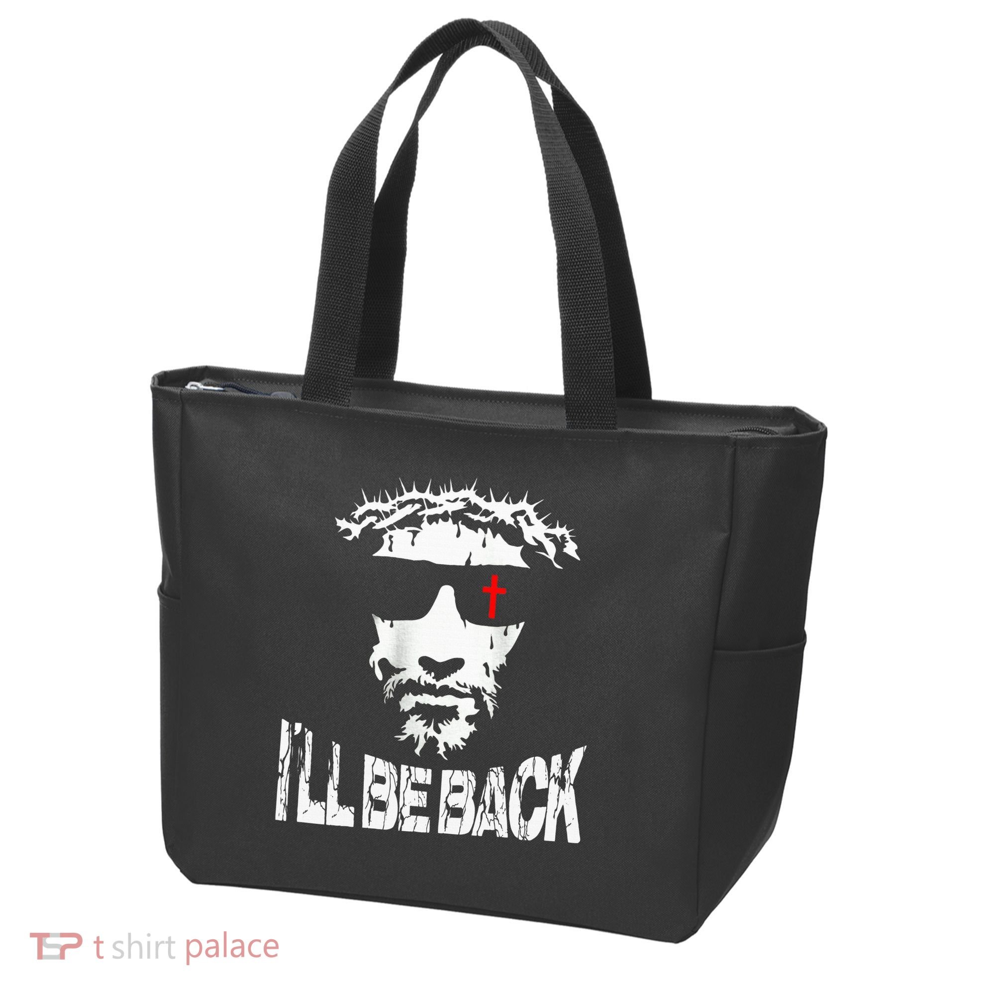 I'll Be Back Jesus Christ Tote Bag