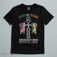 Irish By Blood American By Birth Patriot By Choice T-Shirt thumb 5