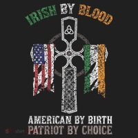 Irish By Blood American By Birth Patriot By Choice Tumbler thumb 3