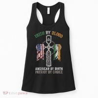 Irish By Blood American By Birth Patriot By Choice Women's Tank Top thumb 0