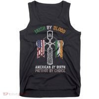 Irish By Blood American By Birth Patriot By Choice Tank Top thumb 0