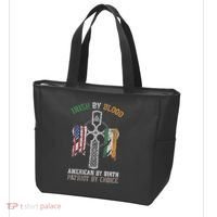 Irish By Blood American By Birth Patriot By Choice Tote Bag thumb 3