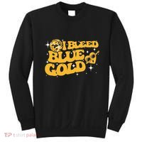 I Bleed Blue & Golds Back To School Game Sport Spirit Sweatshirt thumb 0