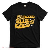 I Bleed Blue & Golds Back To School Game Sport Spirit T-Shirt thumb 0