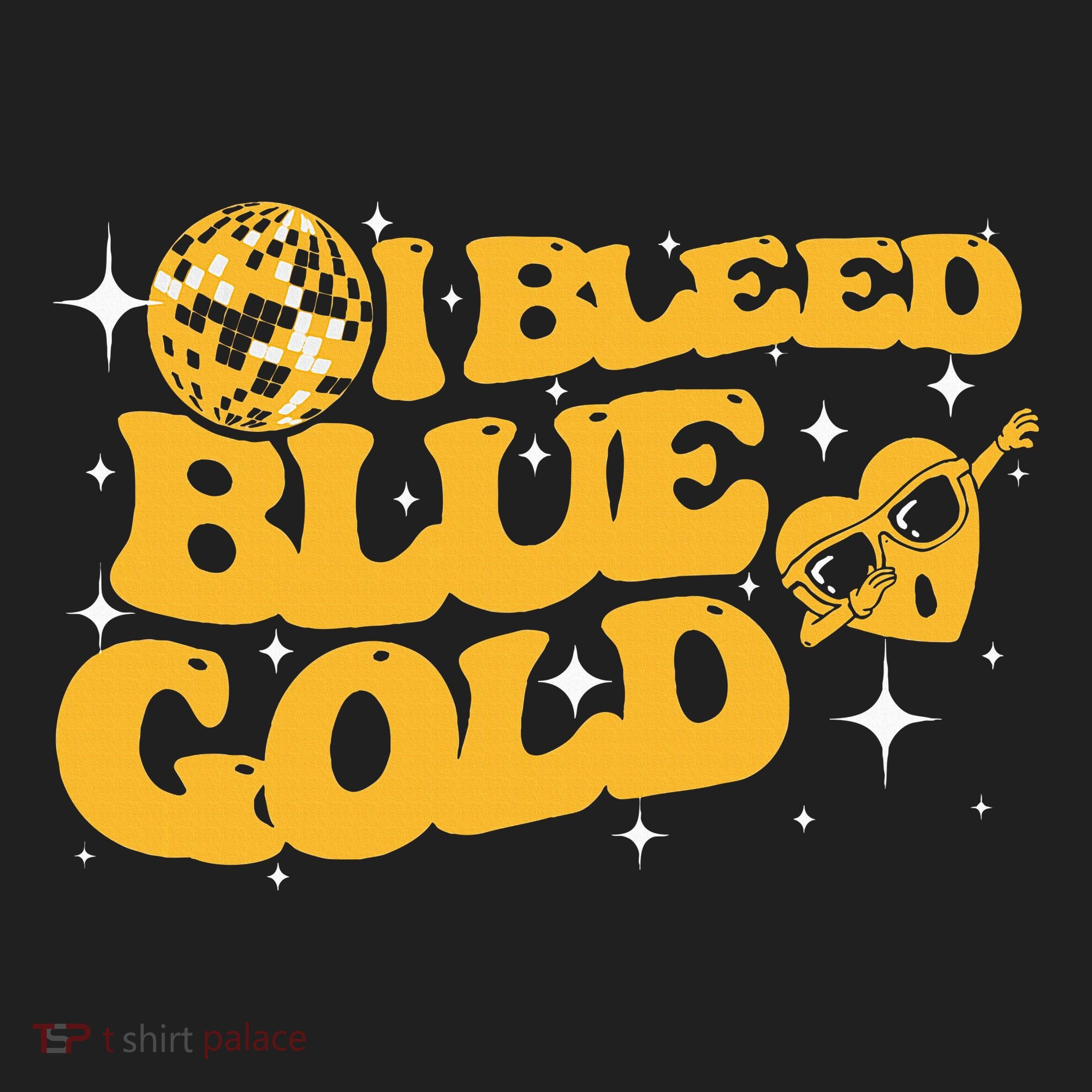 I Bleed Blue & Golds Back To School Game Sport Spirit Tumbler