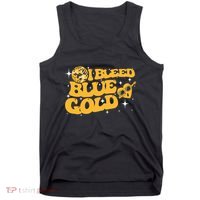 I Bleed Blue & Golds Back To School Game Sport Spirit Tank Top thumb 0