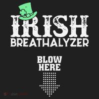 Irish Breathalyzer Blow Here St Patrick's Day Women's Sweatshirt thumb 2