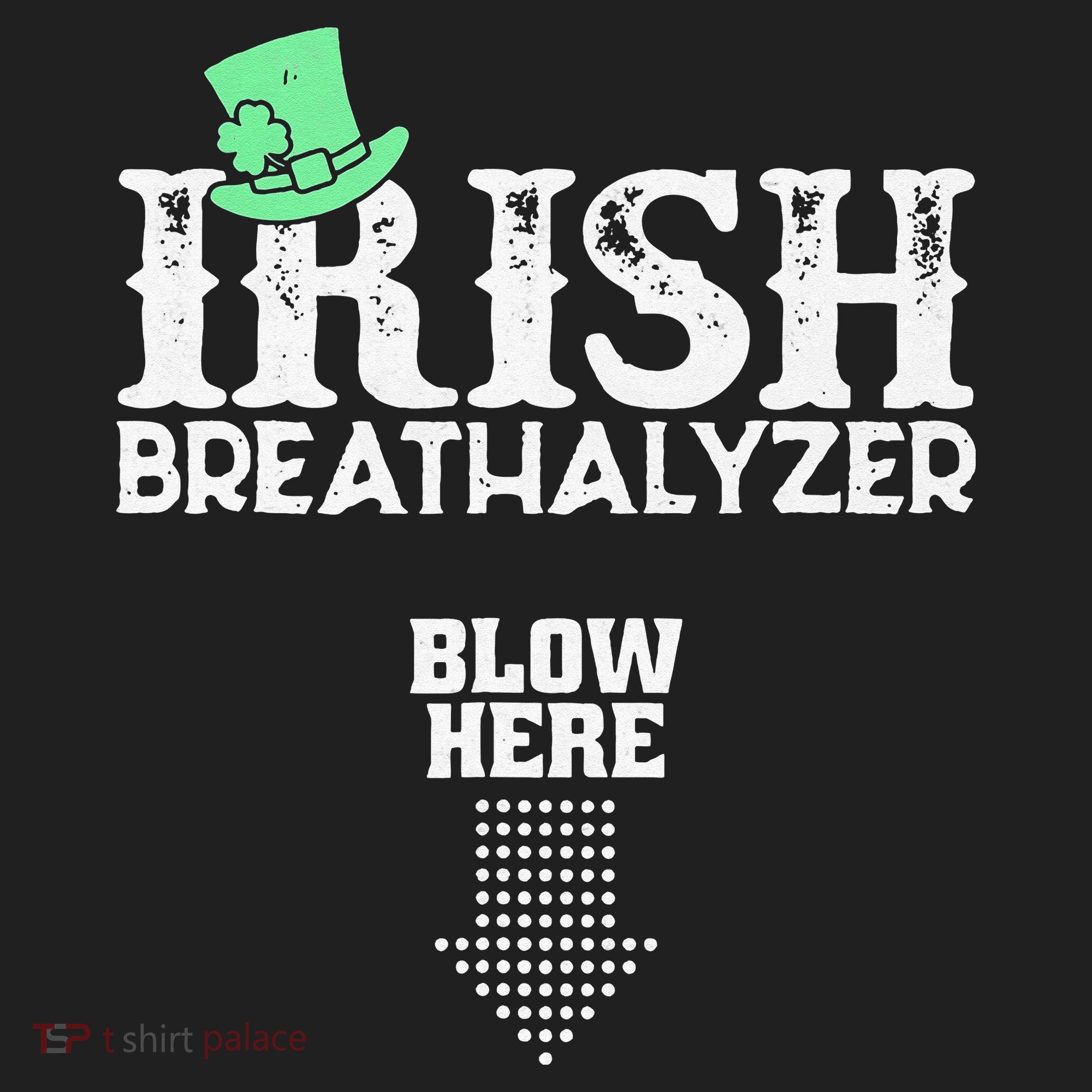 Irish Breathalyzer Blow Here St Patrick's Day Beanie