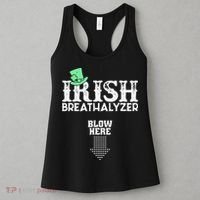 Irish Breathalyzer Blow Here St Patrick's Day Women's Tank Top thumb 3