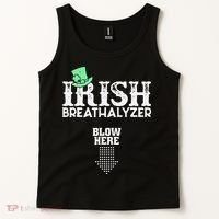 Irish Breathalyzer Blow Here St Patrick's Day Tank Top thumb 2