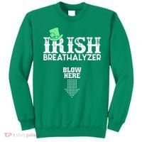 Irish Breathalyzer Blow Here St Patrick's Day Sweatshirt thumb 0
