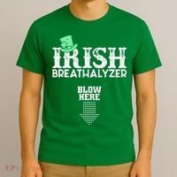 Irish Breathalyzer Blow Here St Patrick's Day T-Shirt thumb 3
