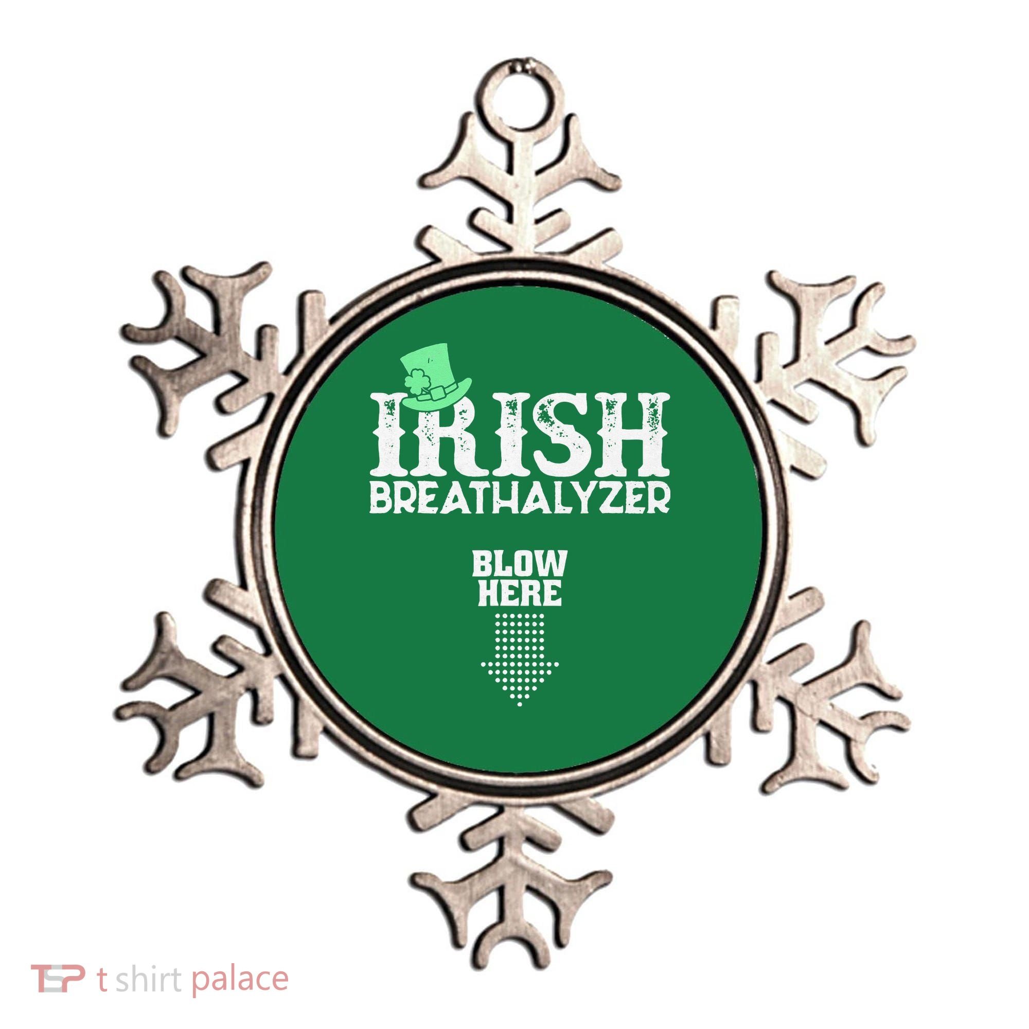 Irish Breathalyzer Blow Here St Patrick's Day Ornament