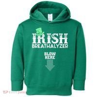 Irish Breathalyzer Blow Here St Patrick's Day Toddler Hoodie thumb 0
