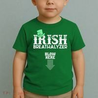 Irish Breathalyzer Blow Here St Patrick's Day Toddler T-Shirt thumb 2
