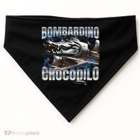 Italian Brainrot Bombardino Crocodilo USA-Made Doggie Bandana thumb 0