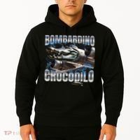 Italian Brainrot Bombardino Crocodilo Hoodie thumb 2