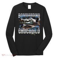 Italian Brainrot Bombardino Crocodilo Long Sleeve Shirt thumb 0