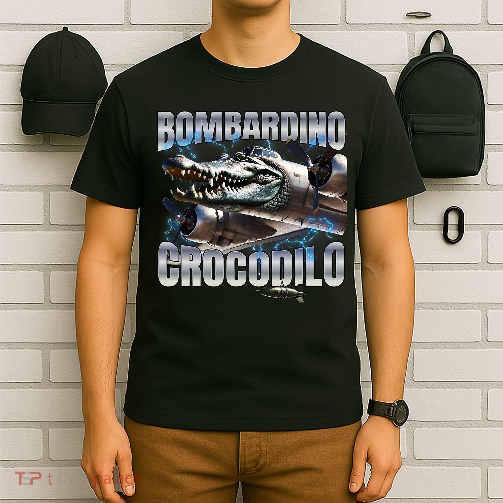 Italian Brainrot Bombardino Crocodilo T-Shirt