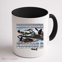 Italian Brainrot Bombardino Crocodilo Coffee Mug thumb 1
