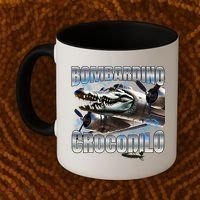 Italian Brainrot Bombardino Crocodilo Coffee Mug thumb 2