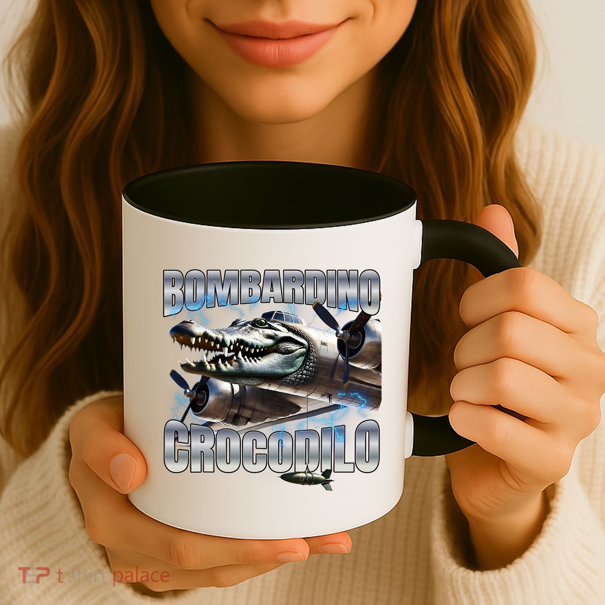 Italian Brainrot Bombardino Crocodilo Coffee Mug