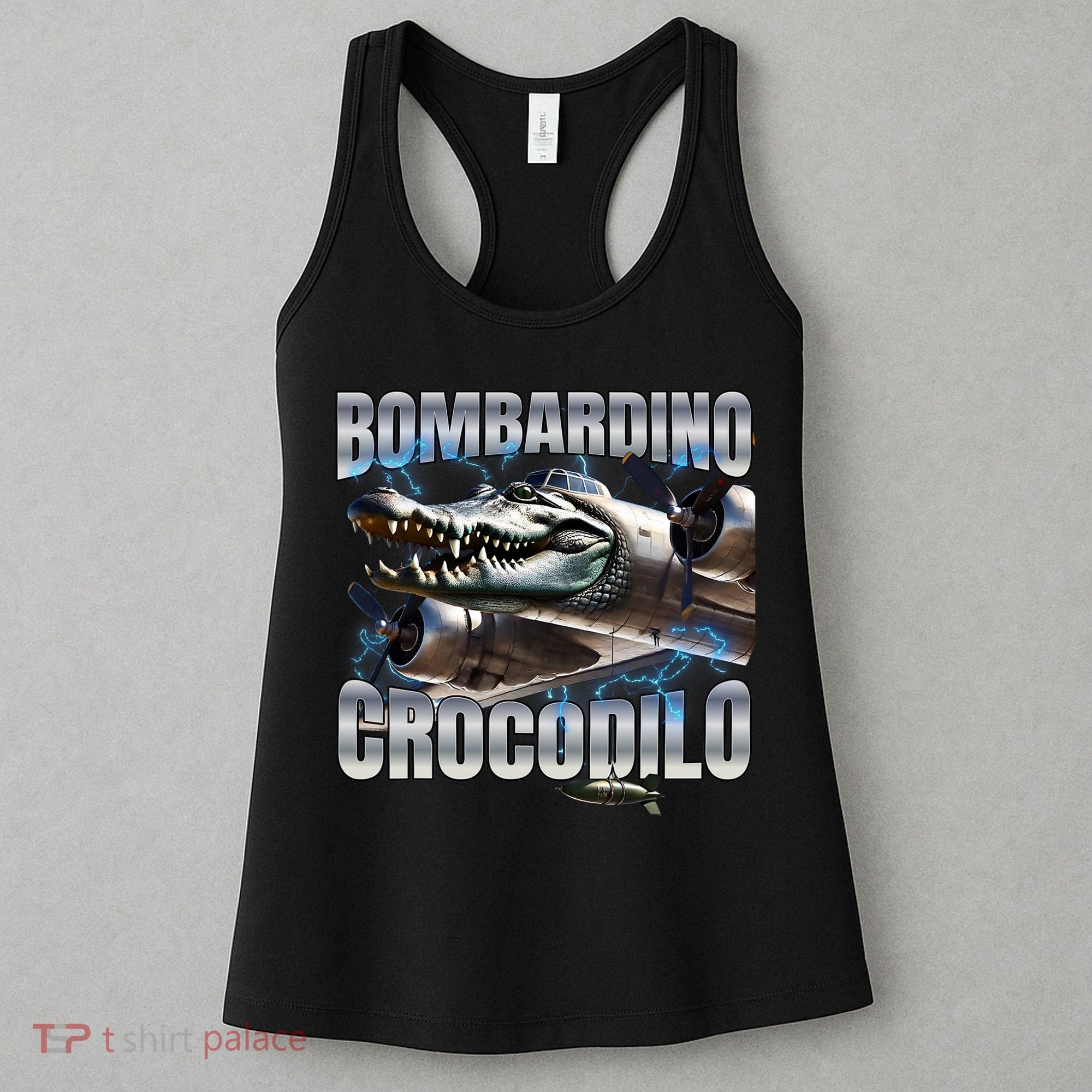 Italian Brainrot Bombardino Crocodilo Women's Tank Top