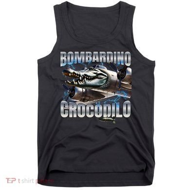 Italian Brainrot Bombardino Crocodilo Tank Top