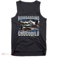 Italian Brainrot Bombardino Crocodilo Tank Top thumb 0