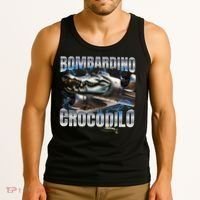 Italian Brainrot Bombardino Crocodilo Tank Top thumb 3